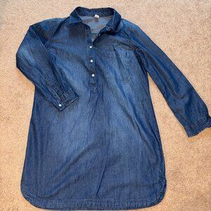 Old Navy Lightweight Dark Wash Denim Dress M